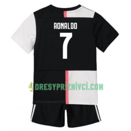 Fotbalový Komplet Juventus Cristiano Ronaldo 7 Dětské Domácí 2019-2020 Krátký Rukáv (+ trenýrky)